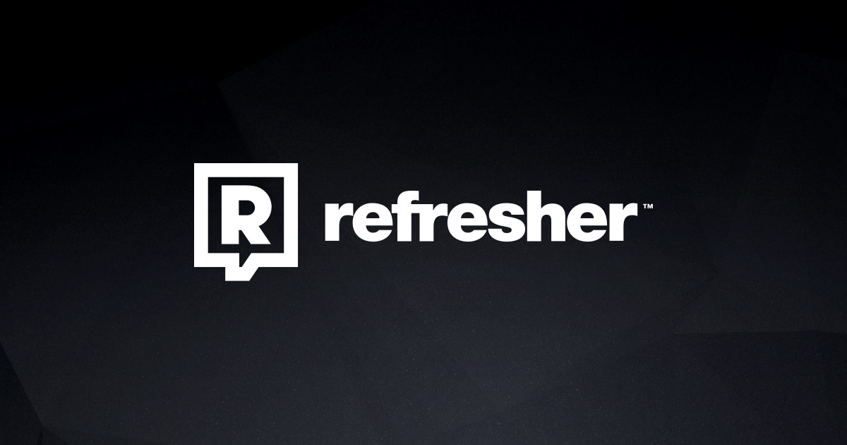 refresher.com logo